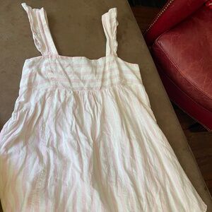 Cute Draper James linen pink and white dress size XL
